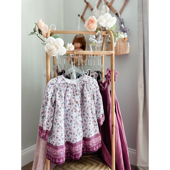 Zara Darling Boho Floral Print Flowy Shirt Dress 18-24mths - Picture 1 of 3